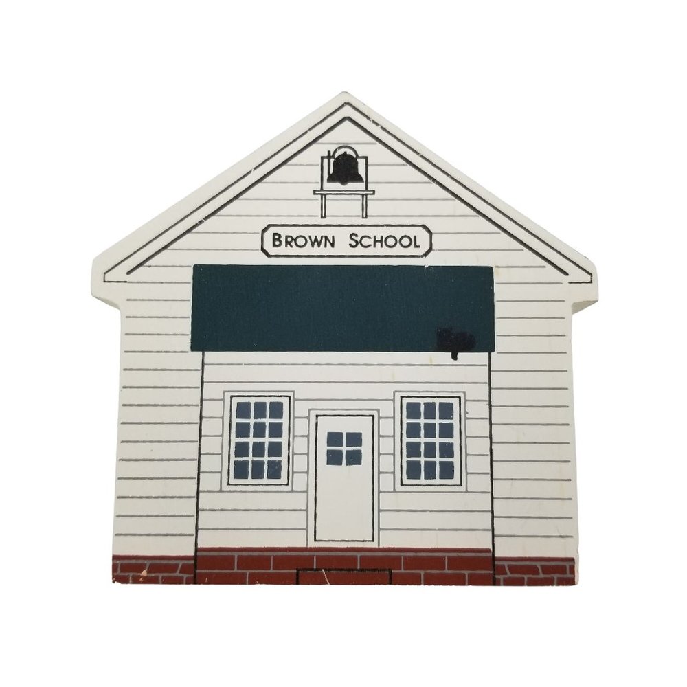 Cat's Meow Village Brown School 1991 Ohio Amish Series